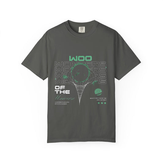 Garment-Dyed T-Shirt with 'WOO' Wonders design